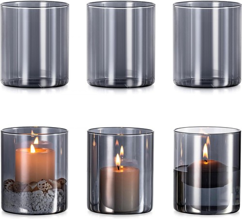 6er set windlicht glas - 6er,