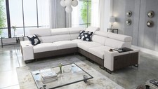 Ecksofa mit Schlaffunktion Melanie III L-Form Sofa mit Bettkasten Modern 26