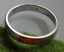 Gold Ring 333 alt Weißgold