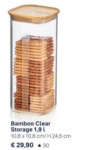 Tupperware bamboo clear - tupperware,
