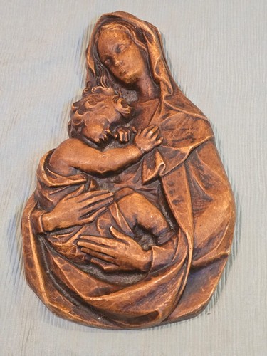 Madonna mit kind wandrelief - mit,