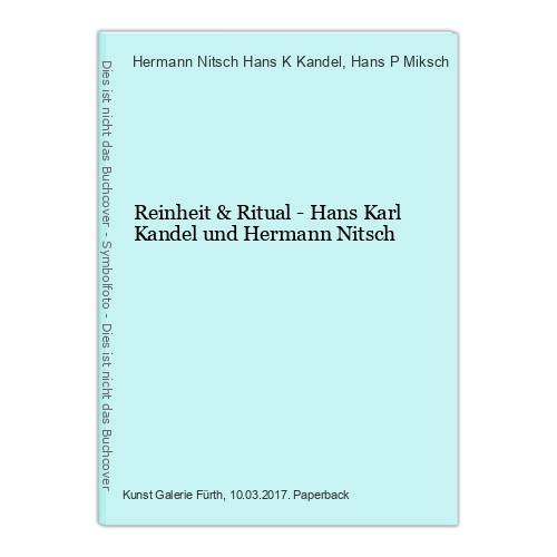 Reinheit ritual hans karl - reinheit,