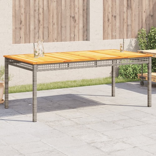 Gartentisch grau 180x90x75 - grau,
