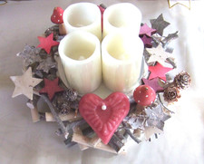 Adventskranz  LED Kerzen in