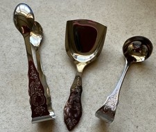 BSF:  Zuckerzange, Zuckerlöffel und Süßstoff Edelstahl 18/8 Sehr gut erhalten