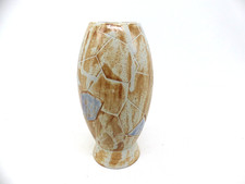 Vintage Terrakotta Vase mit Laufglasur 50er Jahre