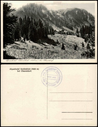 Ansichtskarte oberstdorf - ansichtskarte,