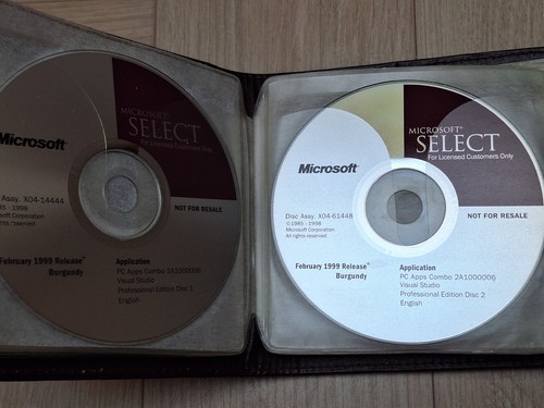 Microsoft select vintage - microsoft, cds