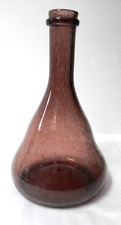 antike, alte, schwere Vase Glasvase mundgeblasen mit Abriß,  1,7kg,  H 35cm