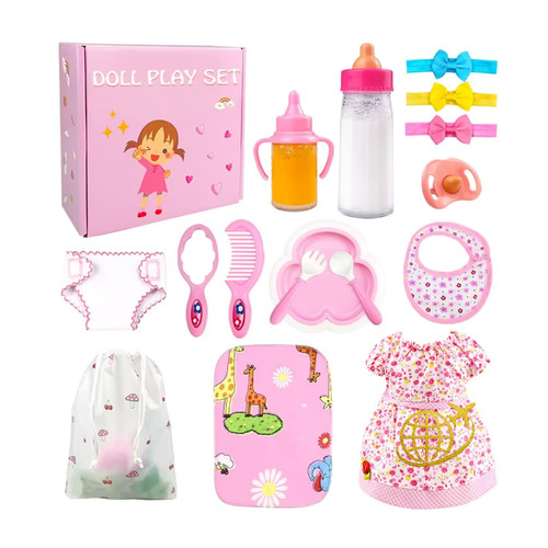 Baby puppe zubehör set - puppe, 15