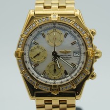 BREITLING CHRONOMAT GT AUTOMATIK HERREN UHR K13335218K 750 GOLD PERLMUTT MOP