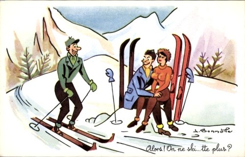 Künstler skifahrer frau - künstler, skifahrer,
