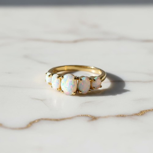 Opal ring gold - ring,