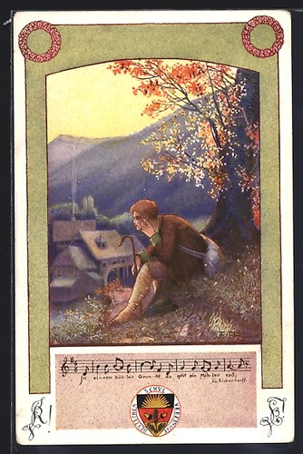 Künstler welzl junger - künstler-ak,