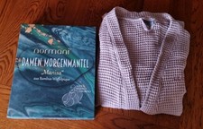 Leichter Morgenmantel Gr. M 100 % Bambus-Viskose, 2 Taschen, weiches Waffelpique