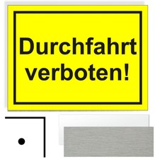 Durchfahrt verboten
