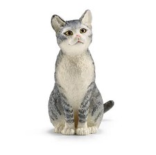 Schleich 13771 Katze, sitzend, Spielfigur, Farm World