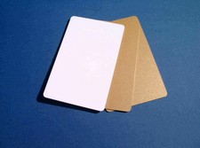 50 Plastikkarten gold-metallic