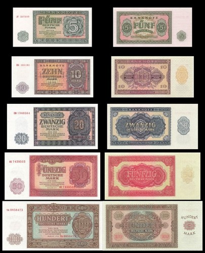 Orig ddr banknoten satz 5 - ddr,