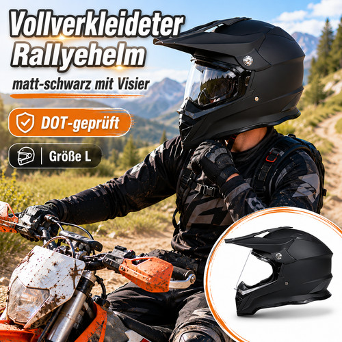 Robuster rallyehelm - rallyehelm, l