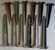 12 Zelt-heringe original US Zeltpflöcke 21 + 30 cm  Bodenfund Manövergebiet 60er