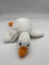 Kuscheltier Ente Gans Weiß