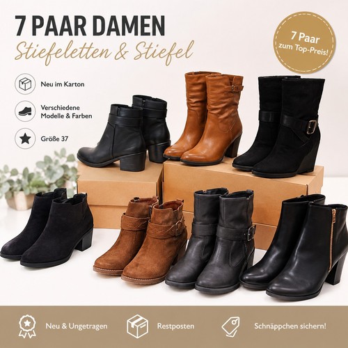 Paar damen stiefeletten - 7, damen-stiefeletten