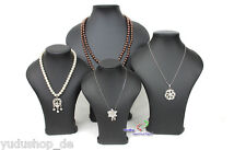 Schmuckbüste Dekobüste dick gepolstert versch. Höhe Kunstleder schwarz