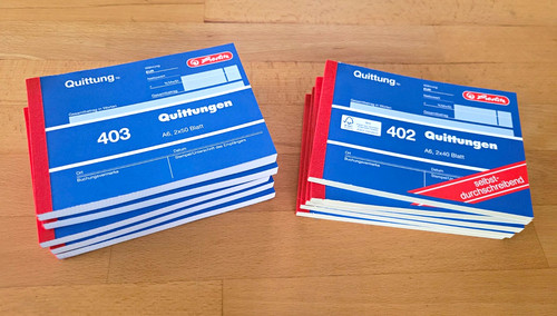 Herlitz quittungsblock 402 - 402, a6