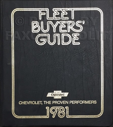 1981 chevrolet fleet - 1981,