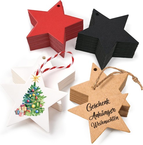 Geschenkanhänger stern 100 - geschenkanhänger,