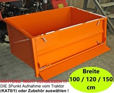 YERD Heck container mulde Kipp Transport box kippbar KAT1 KAT0 für Traktor 150cm