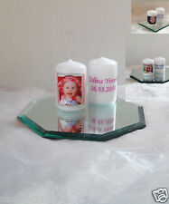 Gastgeschenk,Tischdekoration,Taufe,Geburt 62x40mm Geburtstagskerze