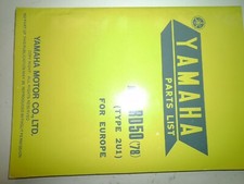 Yamaha  RD 50 Ersatzteilliste (1978)