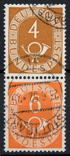 Bund gestempelt posthorn - s, 1
