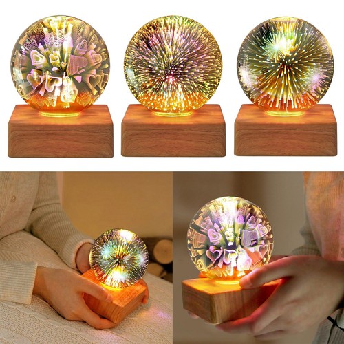 Usb power nacht glas - 3d,
