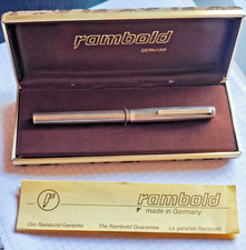 Fuller RAMBOLD Solid Silber 925 Feder 14k 585 ( F ) weiss Gold Ultra RARE 1970