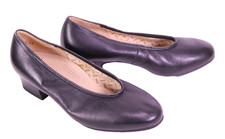 Fasan Pumps Damen Komfort Schuhe Leder schwarz Gr. 37 Stretchrand Absatz CR175