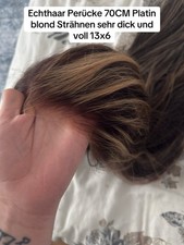 Echthaar Perücke Blond 13x6