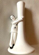 Pierrot Figur als Kerzenleuchter ca. 20 cm aus Nachlass