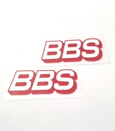 Bbs aufkleber rot - 2x,