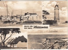 (4960) AK DDR Insel Hiddensee Vitte Leuchtturm Neuendorf An der Steilküste