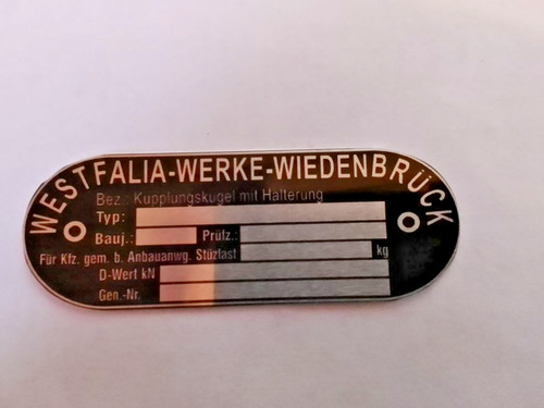 Typenschild ahk - typenschild,