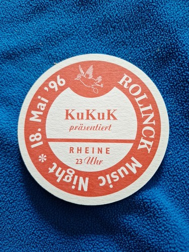 Bierdeckel 1996 musik - 1996, night