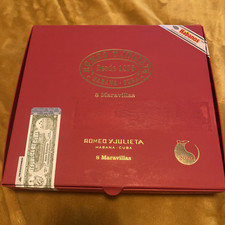 leere Zigarrenbox Romeo und Julia 8 Maravillas