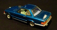 Corgi Toys 393 Mercedes 350SL ( 280 450 ) R107  1:43 blaumetallic original 70er