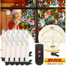40er LED Christbaumkerzen Weihnachtsbaum-Beleuchtung Kabellos mit Fernbedienung
