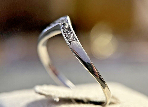 Weißgold ring mit zirkonia - weißgold,