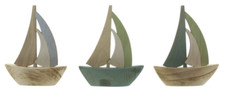 Segelboote Holz Deko Maritim