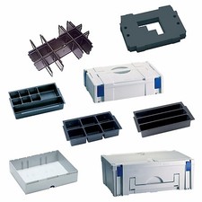 Tanos Systainer Classic MINI MAXI Bürodeckel Leder / Schublade lichtgrau